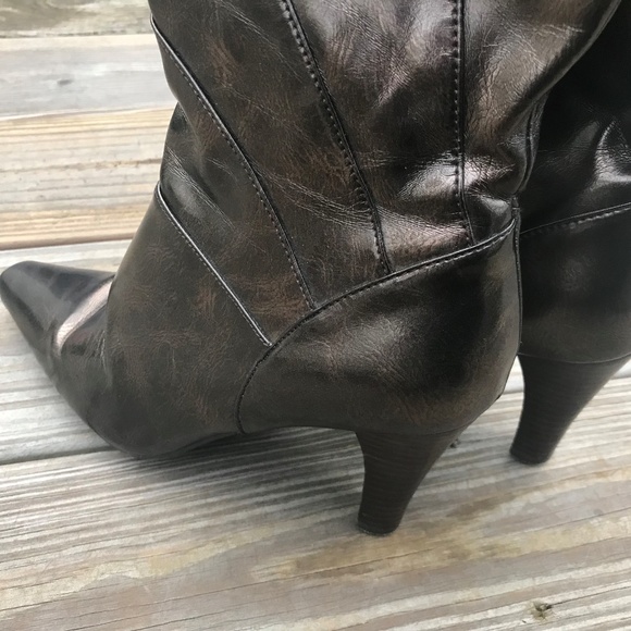 Impo Stretch Women Boot Hampton Shiny Bronze Vegan - Picture 5 of 8